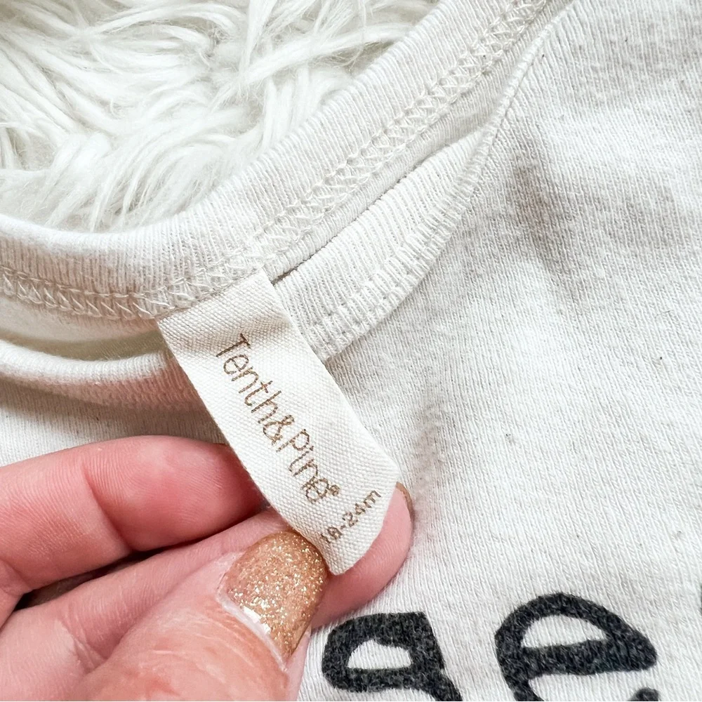 Tenth & Pine | Organic Cotton Kisses Type-print Onesie